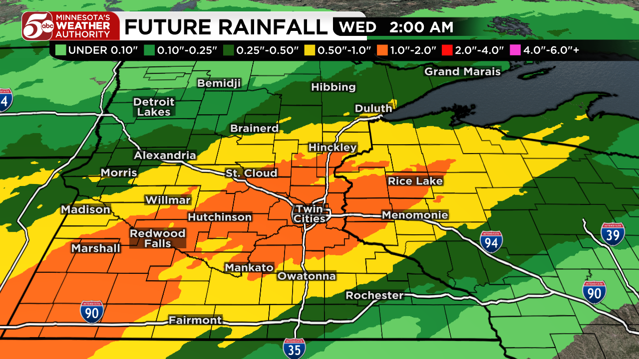 Rainy start to week, warmer days return — KSTP 5, Chanhassen Community news