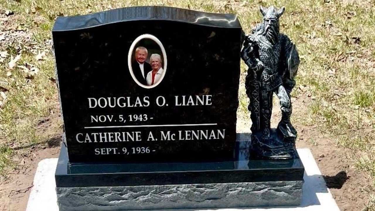 Minnesota couple seeking stolen Viking statue taken from Garrison Cemetery headstone — KSTP 5, Chanhassen Community news
