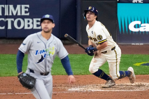 Frelick, Pratt lift Brewers to 5-4 comeback win over Rays and 2-0 World Series lead — KSTP 5, Chanhassen Sports news